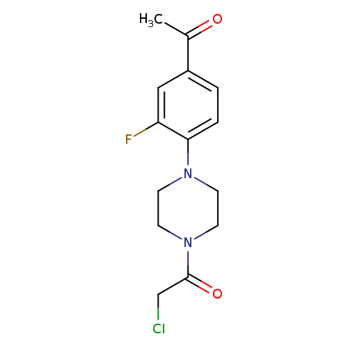1-(4-[4-(Chloroacetyl)piperazin-1-yl]-3-fluorophenyl)ethanone