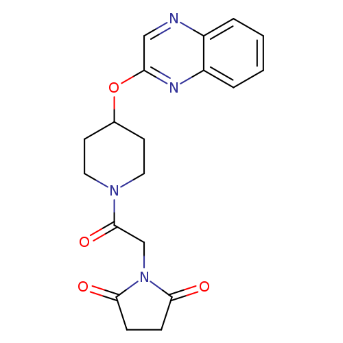 1-{2-oxo-2-[4-(quinoxalin-2-yloxy)piperidin-1-yl]ethyl}pyrrolidine-2,5-dione
