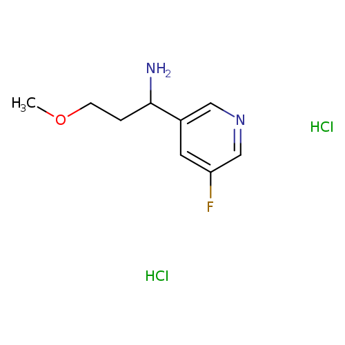 1-(5-fluoropyridin-3-yl)-3-methoxypropan-1-amine dihydrochloride