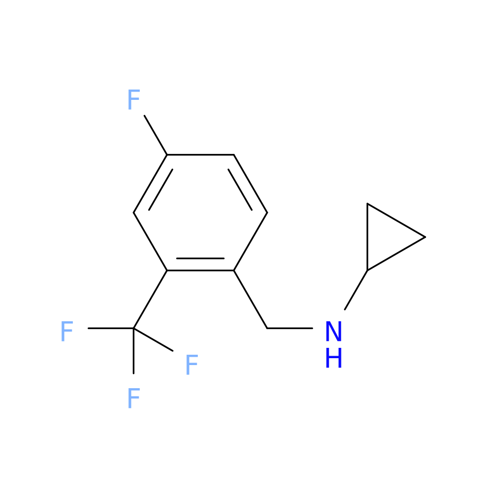 N-{[4-fluoro-2-(trifluoromethyl)phenyl]methyl}cyclopropanamine
