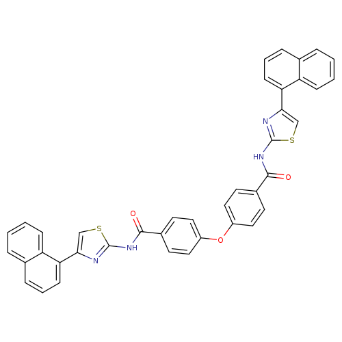 N-[4-(naphthalen-1-yl)-1,3-thiazol-2-yl]-4-(4-{[4-(naphthalen-1-yl)-1,3-thiazol-2-yl]carbamoyl}phenoxy)benzamide