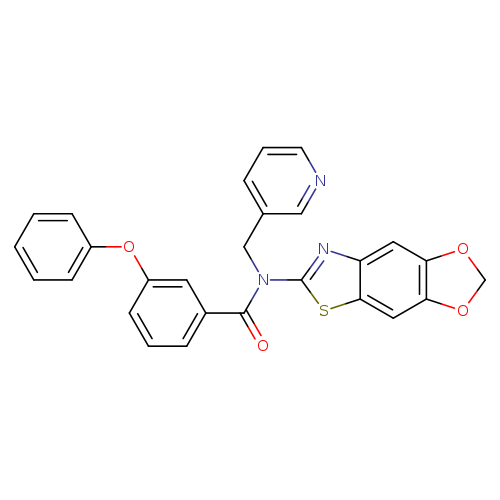 N-{4,6-dioxa-10-thia-12-azatricyclo[7.3.0.0^{3,7}]dodeca-1(9),2,7,11-tetraen-11-yl}-3-phenoxy-N-[(pyridin-3-yl)methyl]benzamide