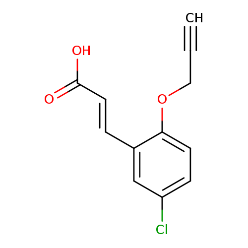 (2E)-3-[5-chloro-2-(prop-2-yn-1-yloxy)phenyl]prop-2-enoic acid