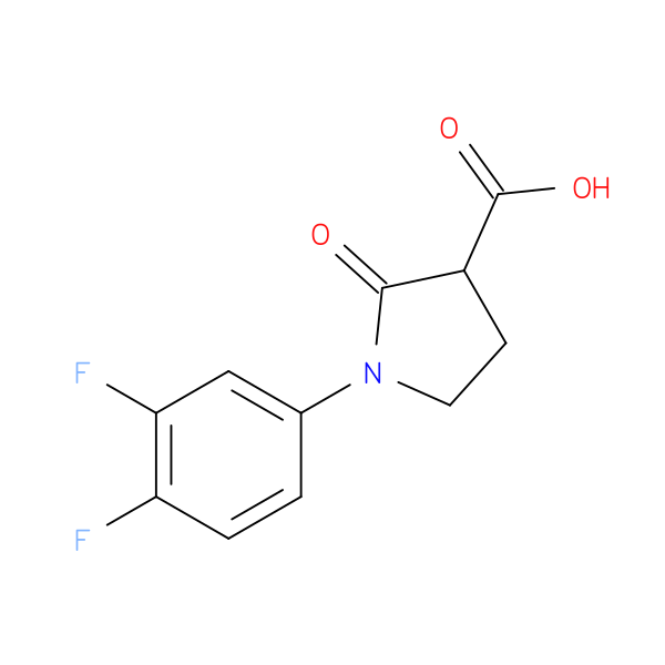 1-(3,4-difluorophenyl)-2-oxopyrrolidine-3-carboxylic acid