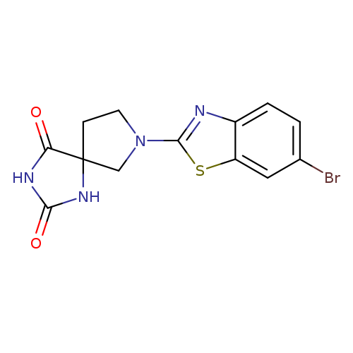 7-(6-bromo-1,3-benzothiazol-2-yl)-1,3,7-triazaspiro[4.4]nonane-2,4-dione