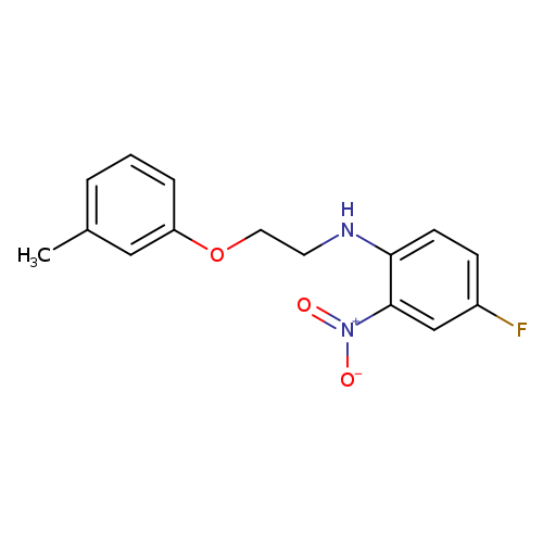 4-fluoro-N-[2-(3-methylphenoxy)ethyl]-2-nitroaniline