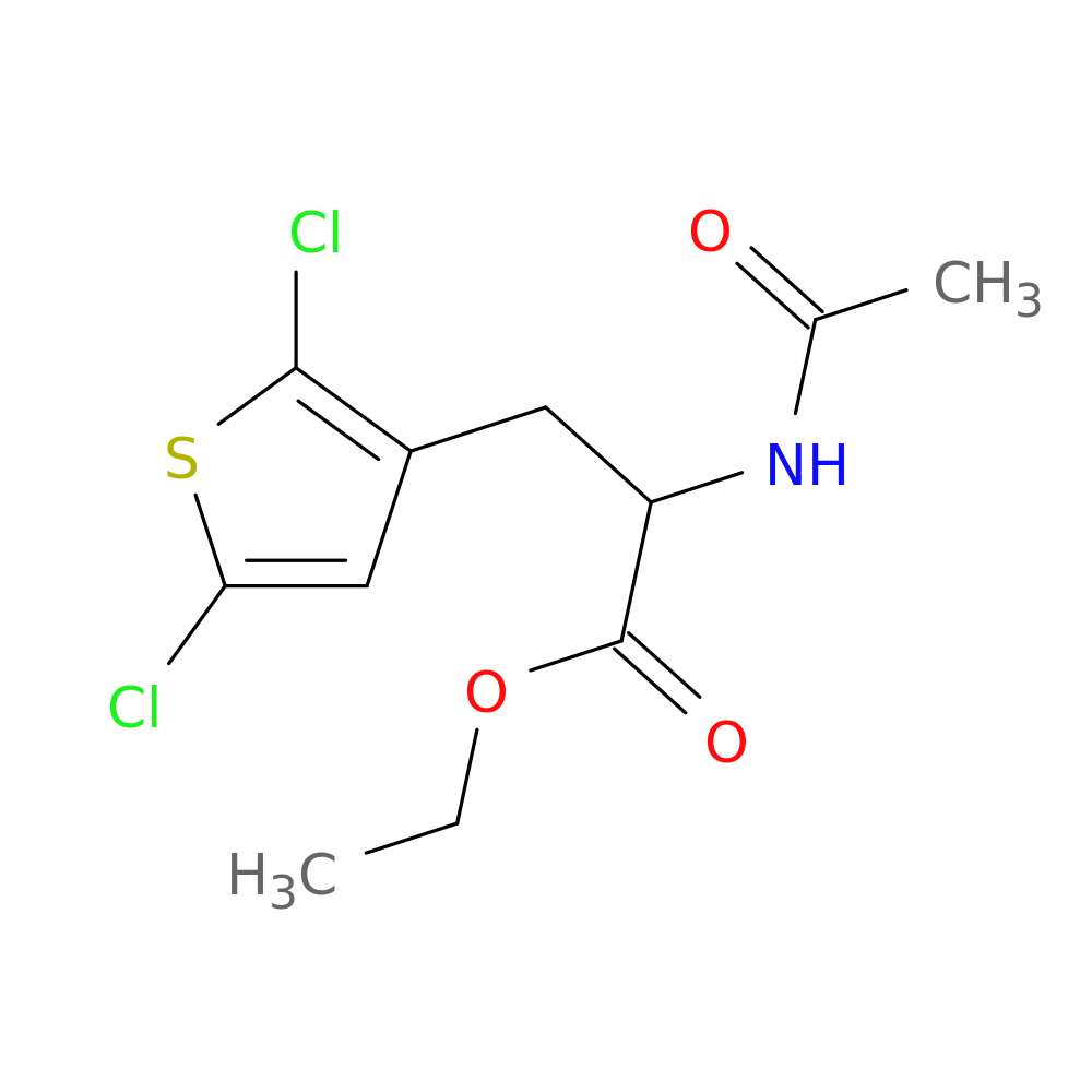 ethyl 3-(2,5-dichlorothiophen-3-yl)-2-acetamidopropanoate