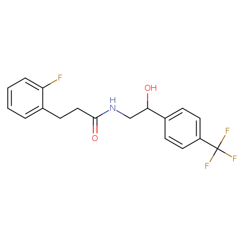 3-(2-fluorophenyl)-N-{2-hydroxy-2-[4-(trifluoromethyl)phenyl]ethyl}propanamide