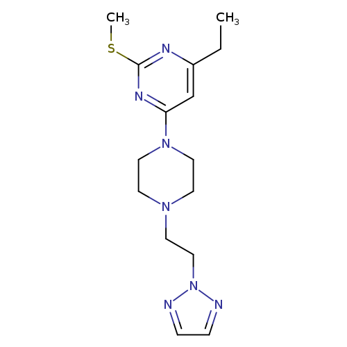 4-ethyl-2-(methylsulfanyl)-6-{4-[2-(2H-1,2,3-triazol-2-yl)ethyl]piperazin-1-yl}pyrimidine