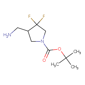 1-Pyrrolidinecarboxylic acid, 4-(aminomethyl)-3,3-difluoro-, 1,1-dimethylethyl ester
