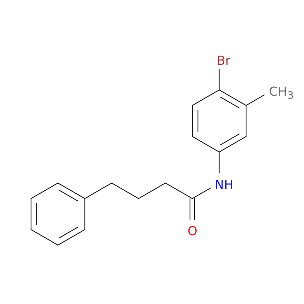 N-(4-bromo-3-methylphenyl)-4-phenylbutanamide