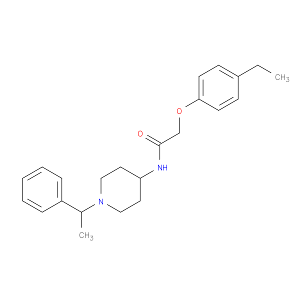 2-(4-ethylphenoxy)-N-[1-(1-phenylethyl)piperidin-4-yl]acetamide