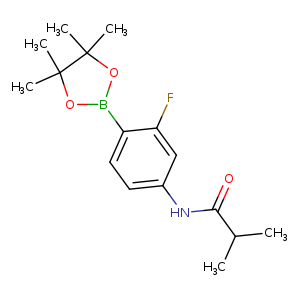N-[3-fluoro-4-(tetramethyl-1,3,2-dioxaborolan-2-yl)phenyl]-2-methylpropanamide