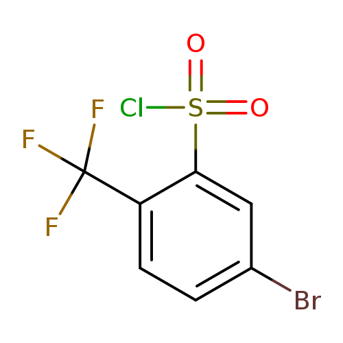 5-Bromo-2-(trifluoromethyl)benzene-1-sulfonyl chloride