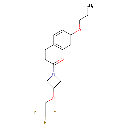 3-(4-propoxyphenyl)-1-[3-(2,2,2-trifluoroethoxy)azetidin-1-yl]propan-1-one