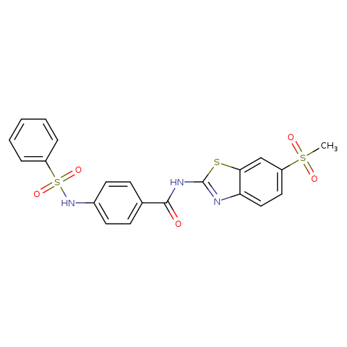 4-benzenesulfonamido-N-(6-methanesulfonyl-1,3-benzothiazol-2-yl)benzamide