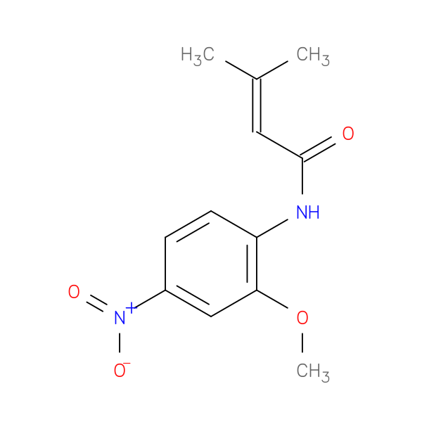 N-(2-methoxy-4-nitrophenyl)-3-methylbut-2-enamide