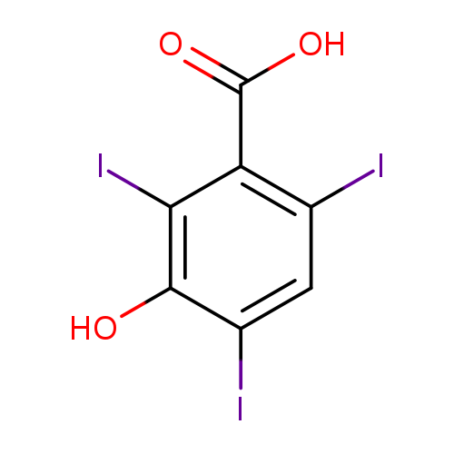 3-Hydroxy-2,4,6-triiodobenzoic acid
