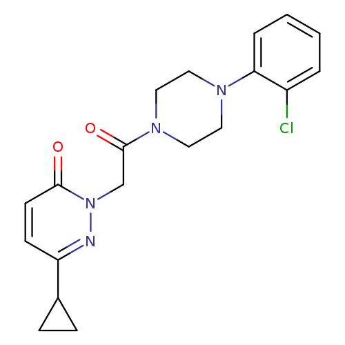 2-{2-[4-(2-chlorophenyl)piperazin-1-yl]-2-oxoethyl}-6-cyclopropyl-2,3-dihydropyridazin-3-one