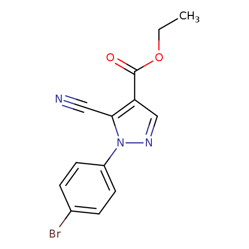 Ethyl 1-(4-bromophenyl)-5-cyano-1H-pyrazole-4-carboxylate