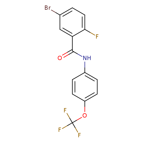 5-Bromo-2-fluoro-N-(4-(trifluoromethoxy)phenyl)benzamide
