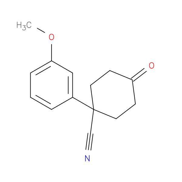 1-(3-Methoxyphenyl)-4-oxocyclohexanecarbonitrile
