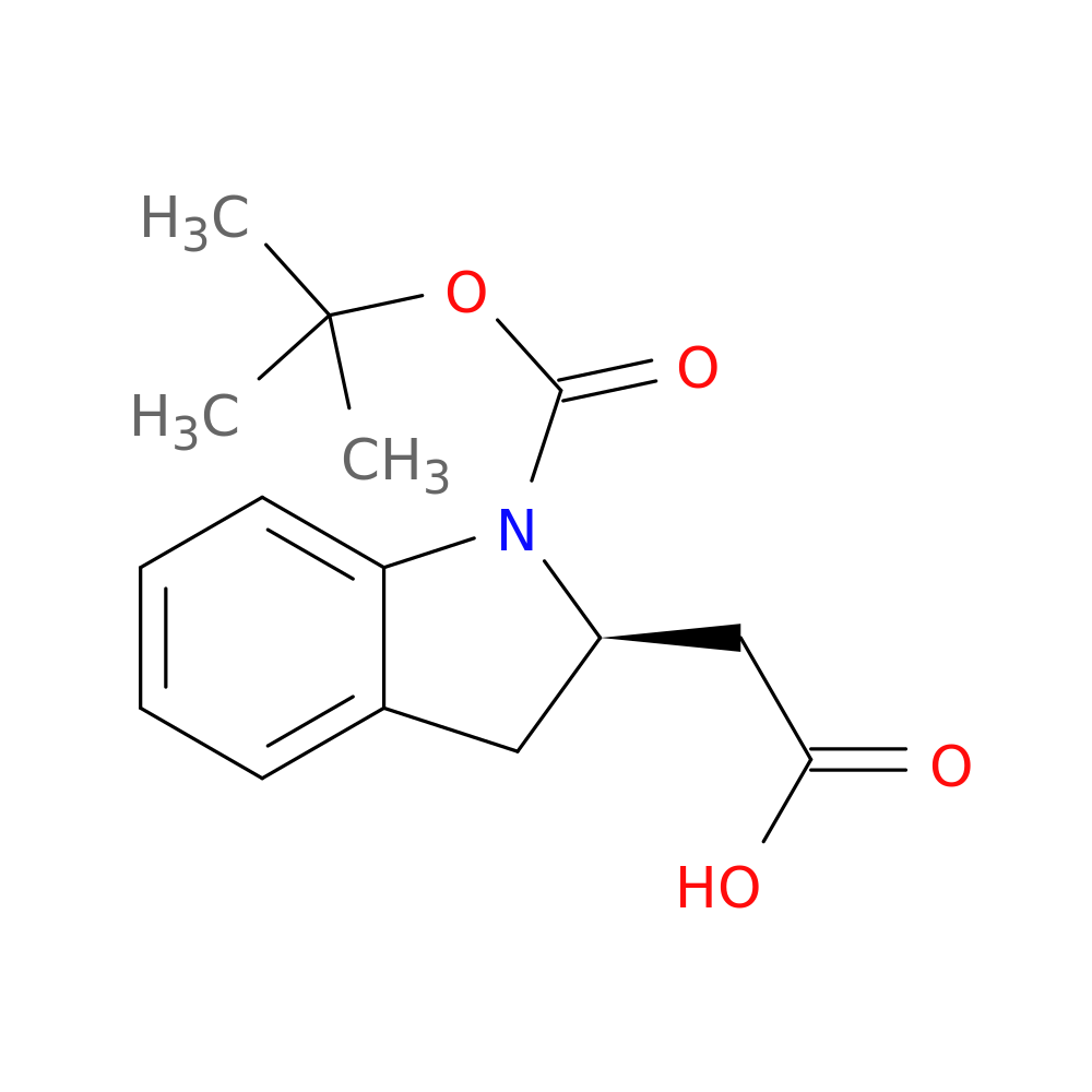 2-[(2R)-1-[(tert-butoxy)carbonyl]-2,3-dihydro-1H-indol-2-yl]acetic acid