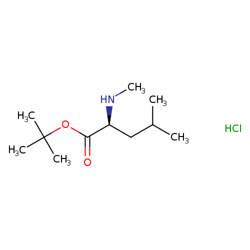 tert-butyl(2S)-4-methyl-2-(methylamino)pentanoatehydrochloride