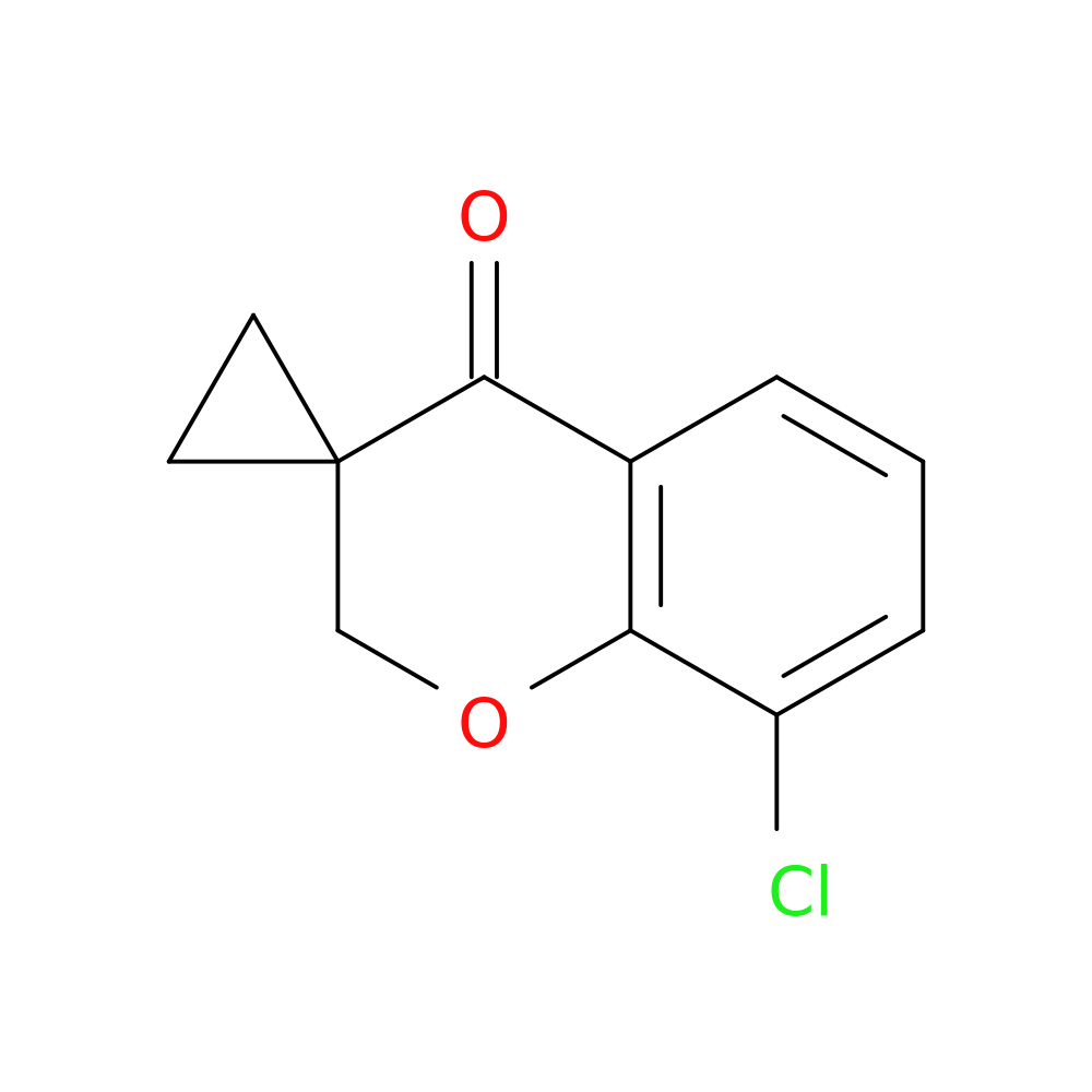 8-chloro-2,4-dihydrospiro[1-benzopyran-3,1'-cyclopropane]-4-one