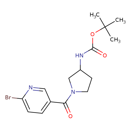 tert-butyl N-[1-(6-bromopyridine-3-carbonyl)pyrrolidin-3-yl]carbamate