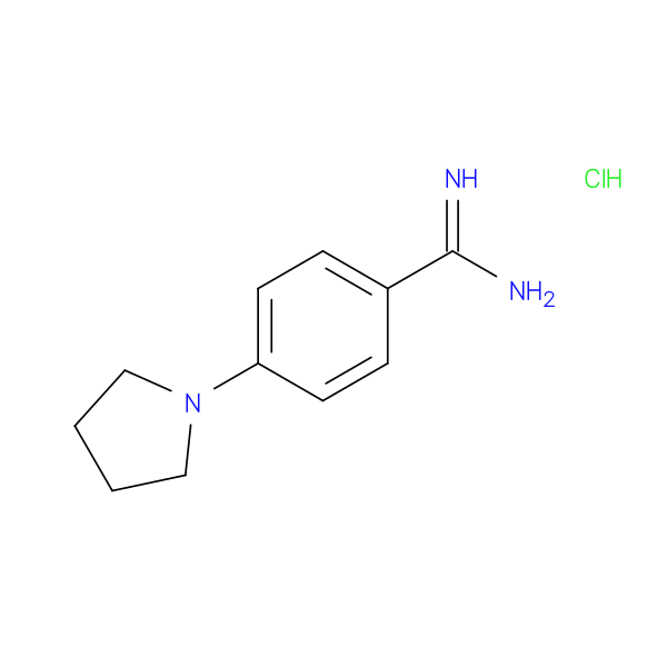 4-(pyrrolidin-1-yl)benzene-1-carboximidamide hydrochloride