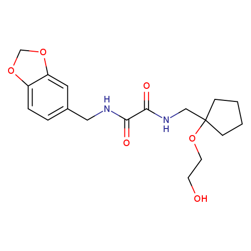 N-[(2H-1,3-benzodioxol-5-yl)methyl]-N'-{[1-(2-hydroxyethoxy)cyclopentyl]methyl}ethanediamide
