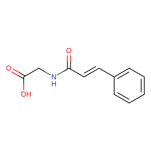 2-[(2E)-3-phenylprop-2-enamido]acetic acid