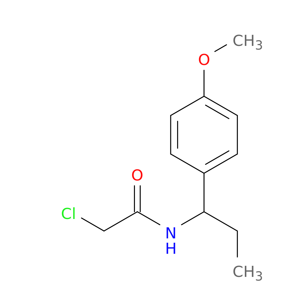 2-chloro-N-[1-(4-methoxyphenyl)propyl]acetamide