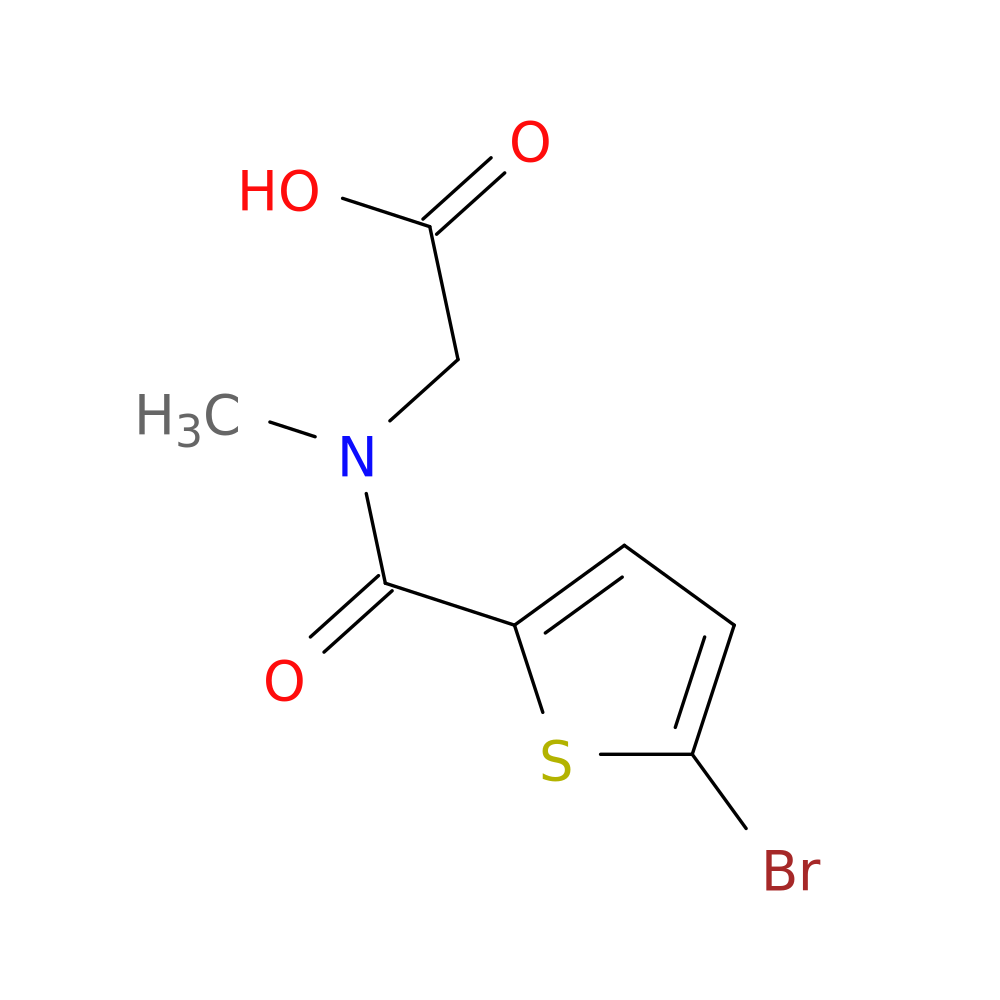 2-[(5-Bromothiophen-2-yl)-n-methylformamido]acetic acid