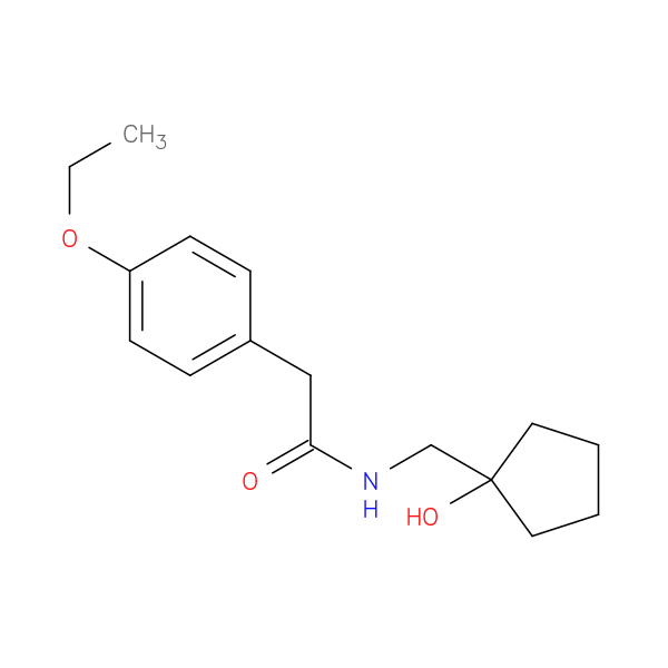 2-(4-ethoxyphenyl)-N-[(1-hydroxycyclopentyl)methyl]acetamide