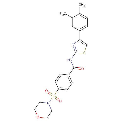 N-[4-(3,4-dimethylphenyl)-1,3-thiazol-2-yl]-4-(morpholine-4-sulfonyl)benzamide