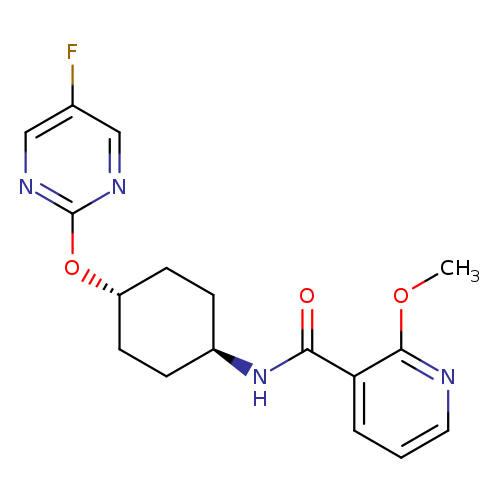 2-methoxy-N-[(1r,4r)-4-[(5-fluoropyrimidin-2-yl)oxy]cyclohexyl]pyridine-3-carboxamide