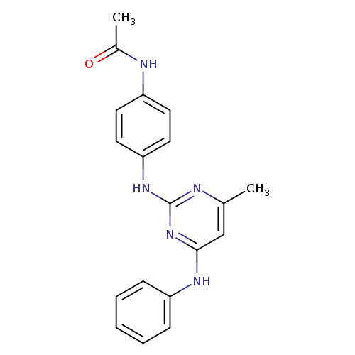 N-(4-{[4-methyl-6-(phenylamino)pyrimidin-2-yl]amino}phenyl)acetamide