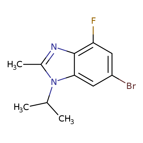1H-Benzimidazole, 6-bromo-4-fluoro-2-methyl-1-(1-methylethyl)-