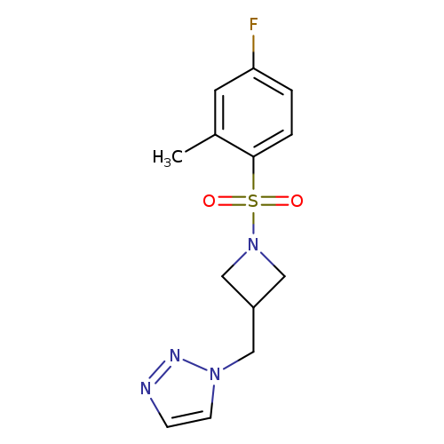 1-{[1-(4-fluoro-2-methylbenzenesulfonyl)azetidin-3-yl]methyl}-1H-1,2,3-triazole