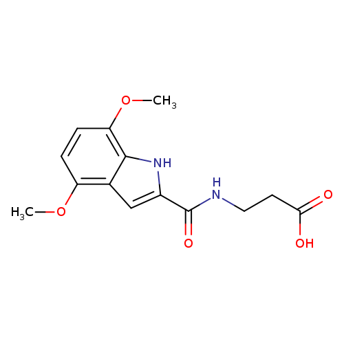 3-[(4,7-dimethoxy-1H-indole-2-carbonyl)amino]propanoic acid