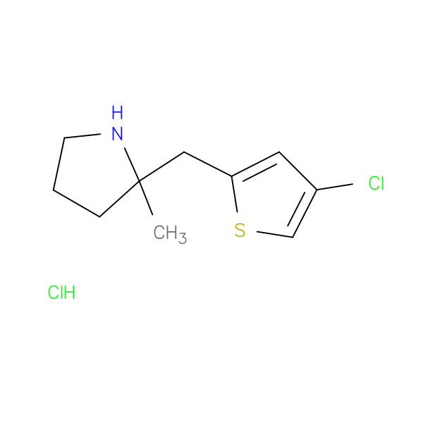 2-[(4-chlorothiophen-2-yl)methyl]-2-methylpyrrolidine hydrochloride