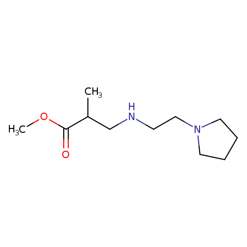 methyl 2-methyl-3-{[2-(pyrrolidin-1-yl)ethyl]amino}propanoate