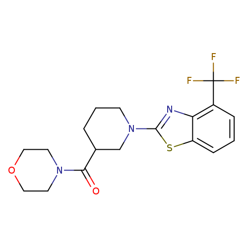 2-[3-(morpholine-4-carbonyl)piperidin-1-yl]-4-(trifluoromethyl)-1,3-benzothiazole