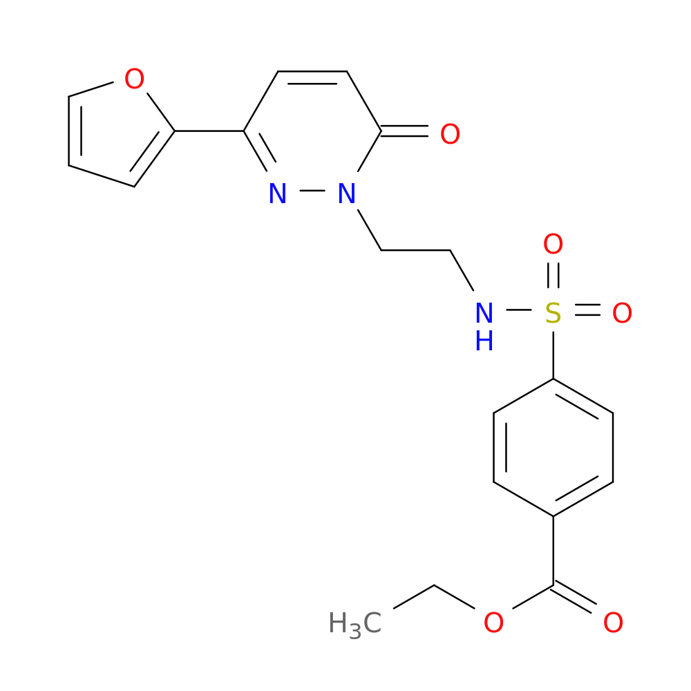 ethyl 4-({2-[3-(furan-2-yl)-6-oxo-1,6-dihydropyridazin-1-yl]ethyl}sulfamoyl)benzoate