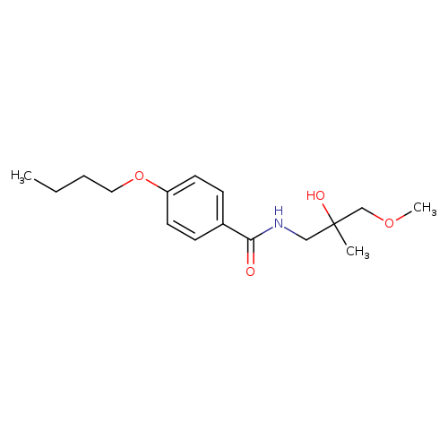 4-butoxy-N-(2-hydroxy-3-methoxy-2-methylpropyl)benzamide