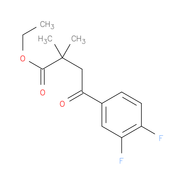 Ethyl 4-(3,4-difluorophenyl)-2,2-dimethyl-4-oxobutyrate