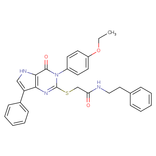 2-{[3-(4-ethoxyphenyl)-4-oxo-7-phenyl-3H,4H,5H-pyrrolo[3,2-d]pyrimidin-2-yl]sulfanyl}-N-(2-phenylethyl)acetamide
