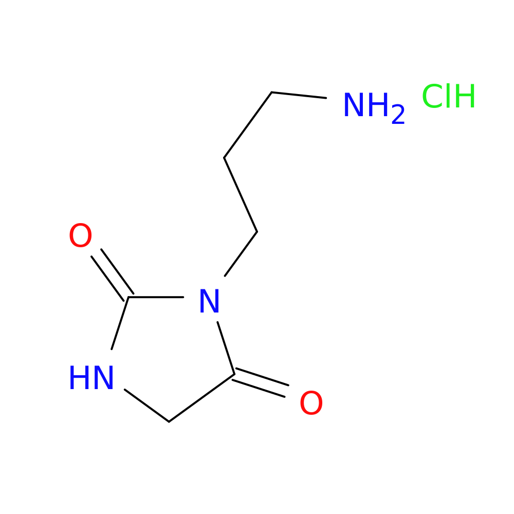 3-(3-aminopropyl)imidazolidine-2,4-dione hydrochloride
